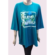 (READY STOCK)0280# Ladies T-Shirt Lengan 4/4Suku // Size XL-2XL/3XL-4XL // Baju T-Shirt Perempuan