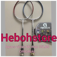 ORIGINAL APACS VIRTUS 66 BADMINTON RACKET CAN BE 35 LBS BONUS GRIP