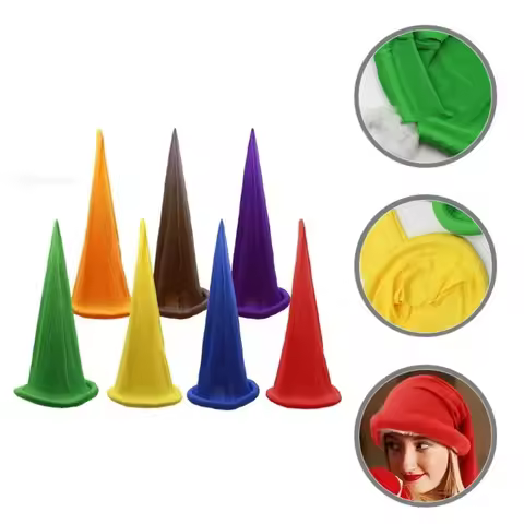 7 Color Toddler Gnome Hat for Boy Christmas Elf Costume Fairy Tale Dwarfs Cosplay for Halloween Carn