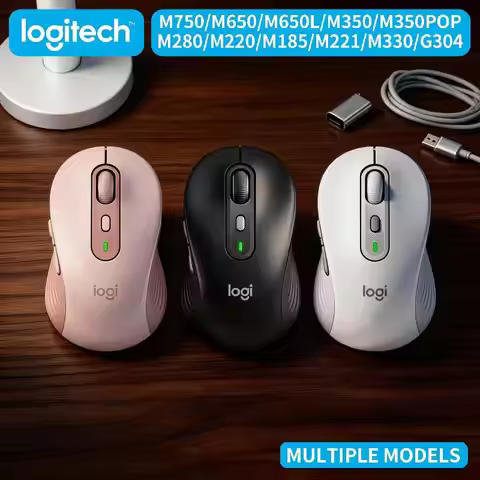 Logitech M750 M650 M650L M350 M350POP M280 M220 M185 M221 M330 Light Wireless Mouse Silent Compact f