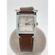 HERMES womens watches H watch quartz wrist analogues Leather Brown HH1.210 Direct from Japan Secondh