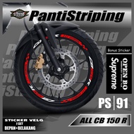 Rim Sticker - Rim Cutting Sticker Cutting Motor CB 150 R