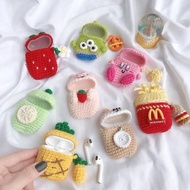 [Ready Stock] Woolen airpod case, handmade Wool airpod case For Headphones [Mira Shop]