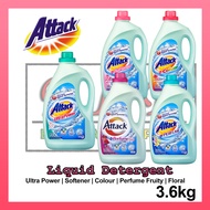 Attack Liquid Detergent 3.6kg (LIMITED 2 BOTTLES IN 1 ORDER)