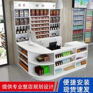 Wooden Counter Supermarket Convenience Store Corner Snacks Cash Register Combination Front Desk Moth
