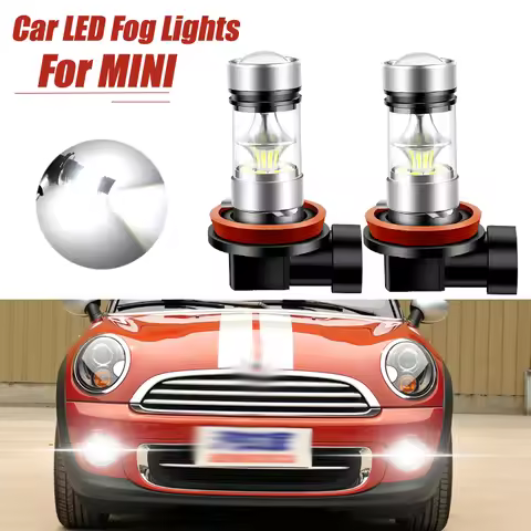 2pcs Canbus NO Error H11 H8 LED Bulbs Car Fog Lights For Mini Cooper R56 R57 R58 R50 R53 F55 F56 Jag