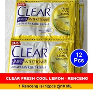 Clear Shampoo Sachet shampo clear lemon fresh 9ml sachet 1 renteng isi 12 sachet 11ml