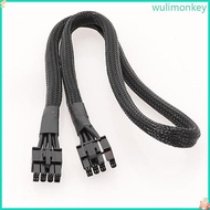 WU PCIe Cable 8Pin to 8Pin 6+2 CPU GPU 8Pin Graphics Card Power Supply Cable