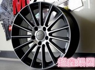 【A-456】 17吋鋁圈 類 AMG 5孔112 賓士 BENZ 專用 C300 C200 W205 平光黑車面