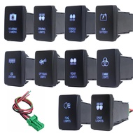 LED Lights Bar Reverse Camera Car PushButton Switch ON-Off 3A 12V for Toyota Hilux 2015/Prado 150 Le