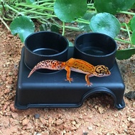ZENON Snake Shelter House, S/M/L Black Reptile Hide Box, Reptile Hide Cage Box Rectangle Plastic Rep