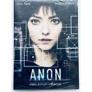 DVD Cover: ANON (2018) ANON: Clive Owen Amanda Seyfried "
