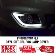 Proton saga flx 2011 front bumper daylight daytime running light fog lamp cover drl 1 set 2pcs with signal