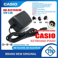 12V 1.5A AC/DC Adapter AD-A12150LW for Casio PX-130 RD/BK/WE PX-135 BK/WE PX-150 PX-150BK/WE PX-160 