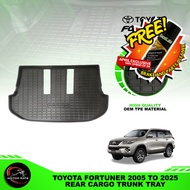 Toyota Fortuner 2005 to 2026 Rear Cargo Trunk Tray Quality OEM ( Car Accessories )