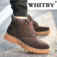 ยี่ห้อ whitby Safety Shoes ผู้ชายและผู้หญิงทำงานรองเท้ากลางแจ้งรองเท้าแฟชั่นผู้ชายกันน้ำหลักฐานเจาะพ