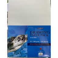 Campap  200gsm A3 Drawing Paper 250 Sheets/Sketch Paper / Kertas Seni Lukisan 200gsm 250 Keping