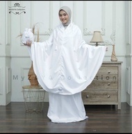 [COD] Mukena Dewasa Traveling Polos Ameena 2in1 Resleting Katun Premium Elegan