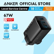 Anker 336 Powerport Charger 67W Fast Charging GaN USB C Charger Foldable Compact Charger A2674
