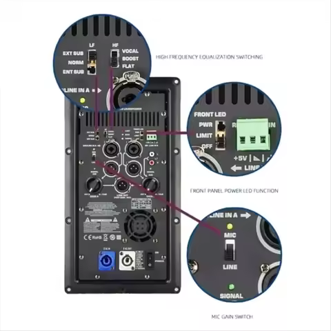 Professional K12A Power Amp Module 1000 watt continuous Class D Power Amplifier broad for QSC K8,K10