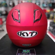 DR147 - KYT KYOTO SOLID RED MAROON DOF HELMET