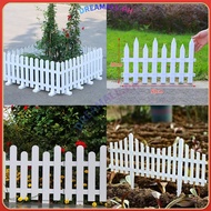 White Plastic Fence (Small-Large) Indoor or Outdoor Garden Fence Christmas Decoration Fence Garden F