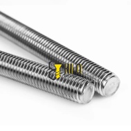 สตัดเกลียวตลอด ยาว 1 เมตร สแตนเลส 304 ขนาด M12 M14 M16 M18 M20 เกลียวมิล