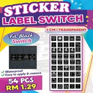 (54pcs) Sticker Label Suis, Switch Label Sticker