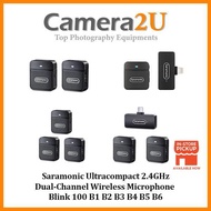 READY STOCK Saramonic Blink 100 Ultracompact 2.4GHz Dual-Channel Wireless Microphone Blink 100 B1 B2
