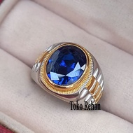 LUXURY BLUE KING SAPPHIRE STONE RING Blue Sapphire Stone