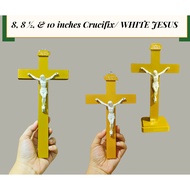 White Jesus Crucifix, White Jesus Cross, Crucifix Wall Cross, Catholic Wall Cross, Jesus Cross