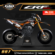 (BISA COD) Decal Stiker Dekal sticker CRF 150 L - Variasi LIs Motor CRF Custom Nama Nomor full body 