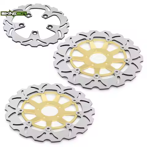 BIKINGBOY For Kawasaki ZXR750 Ninja 89 90 91 92 93 94 95 ZXR 750 R 1989 1990 Front Rear Brake Discs 