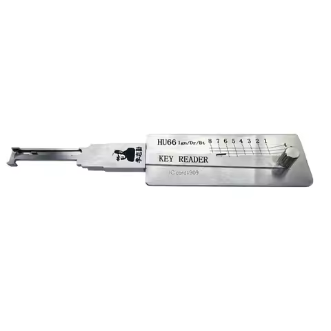 LISHI HU66 Key Reader 2-in-1 lock pick decoder ignition locksmith tools vertical milling for Audi Se