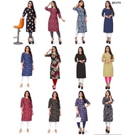 EF-3771~S to 3XL~Designer Heavy Crepe Printed Kurti