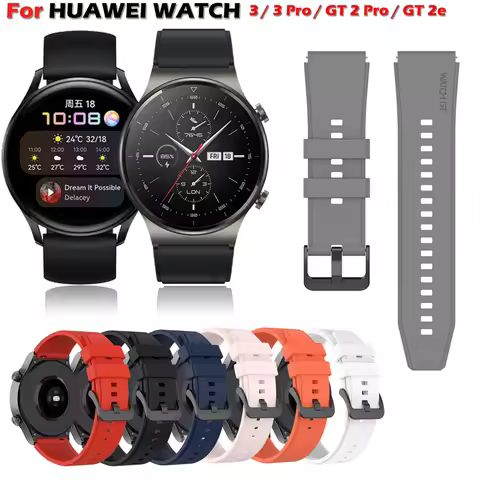 For Huawei Watch GT 2 Pro Strap Silicone Strap For Huawei Watch GT 2 46mm Gt 2e Band For Huawei Watc