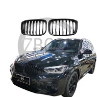 G02 bodykit for BMW X3 X4 G01 G02 2019-2021 front bumper grill g01 grills ABS single slat grille