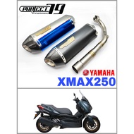 YAMAHA XMAX 250 Exhaust Full Systerm Slip On Piping Stainless Steel Project79 Muffler Project 79 QPM