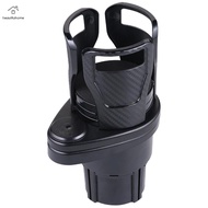 2 In 1 Car Cup Holder Expander with Adjustable Base Cup Adapter Organizer Stand 360 Rotating Car Dri