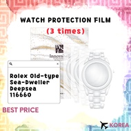 Protection Films for Rolex Old-type Sea-Dweller Deep-Sea 116660 (3 times) Deepsea / Scratch & Contam