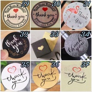 [SG SELLER] [FREE SHIPPING] Message Stickers Thank You Sticker Gift Handmade Cookie Wedding Christmas CNY Gold Heart