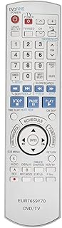VINABTY EUR7659Y70 Remote Control Replacement for Panasonic DVD Recorder DMR-ES45VS DMR-ES35V DMR-ES
