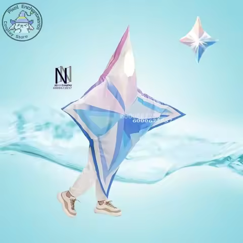 Genshin Impact Game Adult Kids Primogems Cosplay Costume Pentagram Giant Genshin Primogem Anime Prop
