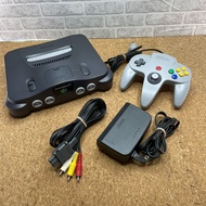 (Used) Nintendo 64 N64 Console Black Console Japan Operation confirmed