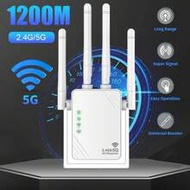 WiFi Extender 1200Mbps WiFi Signal Booster Dual Band 2.4G/5G Outdoor Signal Amplifier With Ethernet 
