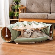 Pet Dog & Cat Tunnel with Bed Cushion