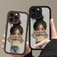 Cute little girl Soft TPU Phone Case for Huawei Y6P Y6 Y7 Pro 2019 Y7A Y9 Prime P30 P30 Pro P40 Lite