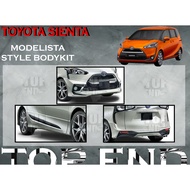 TOYOTA SIENTA MODELISTA STYLE FRONT SKIRT/SIDE SKIRT/REAR SKIRT MATERIAL ABS FULLSET CAR BODYKIT