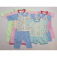 12pcs NewBorn Mix Design Bundles Clothes Infant Baby 6 baju 6 seluar -JK Kids Mykids Anakku Fiffy Pu