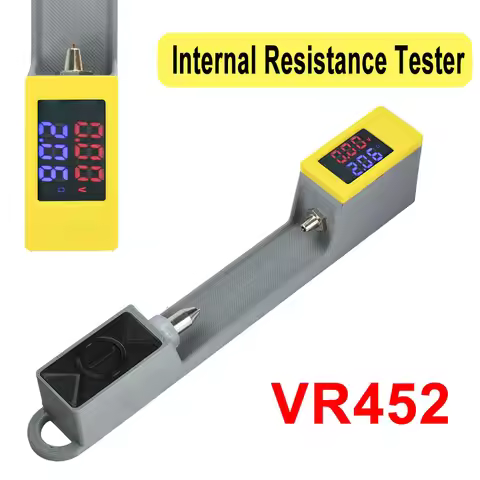 DC 4-12V VR452 Internal Resistance Tester 0.56 inch Double Digital Display Battery Voltage Internal